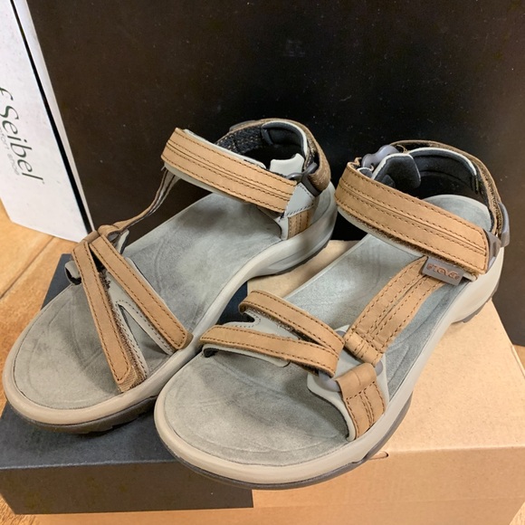 Teva | Shoes | Womens Terra Fi Lite Leather Brown Sandals | Poshmark